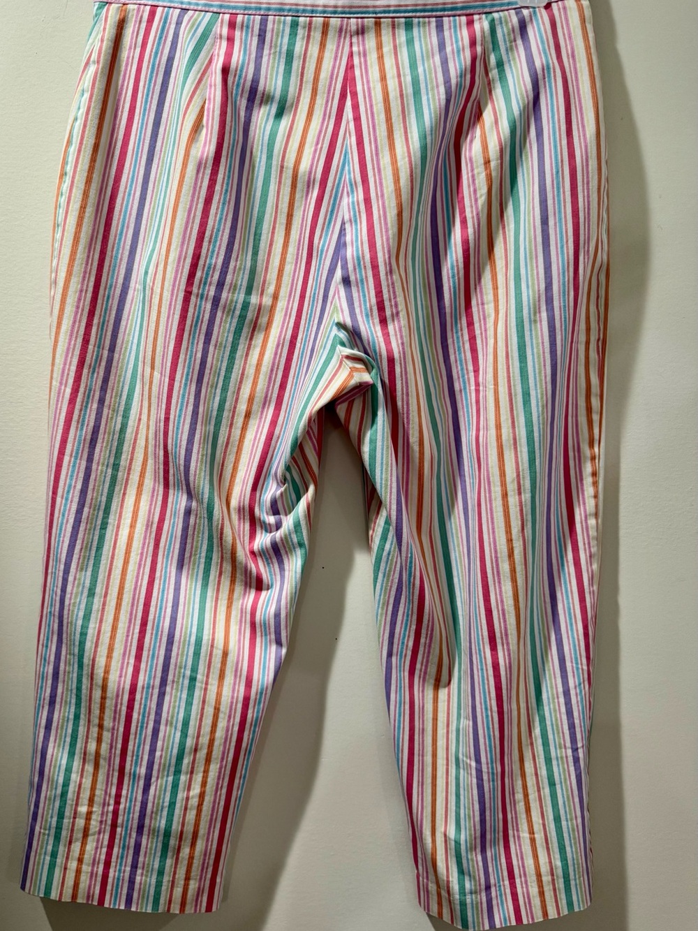 Sport Collection Multicolor Pastel Striped Capris - Picture 3 of 4